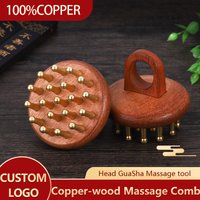 Meridian Therapy Treatment Tools 19-Teeth Scalp Massager Comb for Skin Scraping and Head Relaxation