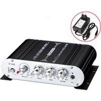 Auto-partner ST-838 2.1CH Audio Power Amplifier, RMS 20Wx2+40W Class D Stereo Digital Audio Amp with Subwoofer Output