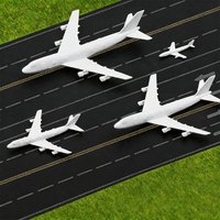 3PCS 1:150-1:500 Scale Miniature Airplane Model Toys ABS Plane Collected Gift Series For Collectible Display Child Gift