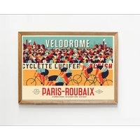 AliExpress NONE pc Canvas Poster Wall Art Print Paris Roubaix Cycling Poster Bicycle Decor Home Decor Living Room Art Cycling Enthusiast Gift Vi
