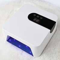 38mw/c㎡ Crystal Beads Rechargeable Nail Lamp Gel Polish Dryer Wireless LED Light for Nails Cordless Nail UV LED Lamp