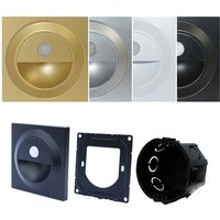 Standard UE indukcyjne schody stopień ganek oświetlenie korytarza PIR czujnik ciała kinkiet ścienny 1.5W drabina łazienka podświetlenie 100-240V