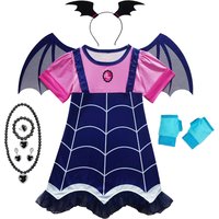 Girls Halloween Cosplay Dress 1-10 Yrs Kids Cartoon Role Playing Carnival Costume Children Fantasy Vampire Disguise Sets
