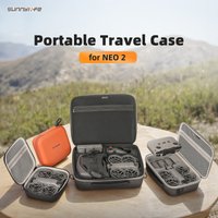 Storage Bag for DJI NEO 2 Integrated Carrying Case Handbag Travel PU Suitcase with Shoulder Strap Drone RC-N3 Accessories