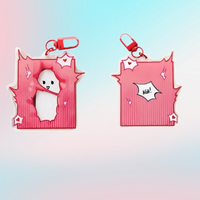 Ghost Image Acrylic Key Pendant Unique Stylish Key Holder Accessory for Home Garden Decoration