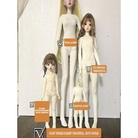 Cute Cotton Pajamas Fashion Multisizes Doll Elastic Jumpsuit White DIY Accessories for 1/3 1/4 1/6 BJD 30/45/60cm Dolls