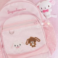 37cm Sugarbunnies Pink Backpack Large Capacity Multi-Layer Storage Travel Take Bag Anime Student Rewards Girl Birthday Gift Toy