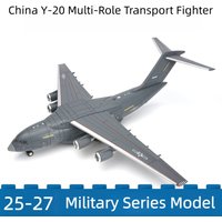 1/100 Creative Building Blocks China Y-20 Large Long-Range Strategic Military Transport Aircraft Model Toys For Boys Xmas Gifts