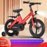 Kids Bicycle Magnesium Alloy Disc Brake 3 6 Years Aluminum Safe Training Wheels Perfect First Bike for Boys Girls Travel Bicycle