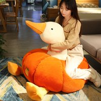 Cute Duck and Pumpkin two-in-one Plush Toy Stuffed Soft Duck Pumpkin Pillow Cushion Kids Toys Birthday Gift
