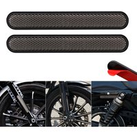 Universal Motorcycle For Harley Sportster Smoke Rear Fender Side Reflector Sticker Saddlebag Latch Decal Safety Warning Cover