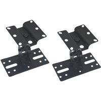 2Pcs Wall Mounted Speaker Brackets Professional Adjustable Holders Ceiling Mount Brackets for Bedroom Study Room Indoor Hotel