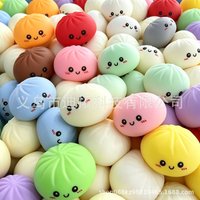 Colorful Mini Bun Dumpling Squishy Toys, Cute Stress Relief Squeeze Toy for Kids Adults, Sensory Fidget Prank Toy for Boredom