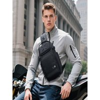 AliExpress OZUKO Men's outdoor leisure cycling crossbody bag high-quality shoulder bag travel waterproof sports fitness chestbag