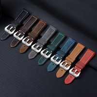 20mm 22mm 24mm 26mm Genuine Leather Watch Band for Panerai High Quality Cowhide Crazy Horse Strap Men Sport Bracelet Watchband