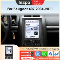 Hizpo Autoradio im Tesla-Stil für Peugeot 407 CC SW 407CC 2004 - 2011 Stereo Multimedia GPS Autoradio Intelligentes Carplay 9,7 Zoll