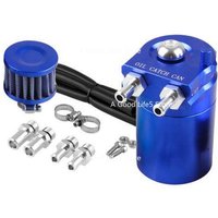 Universal Car Oil Catch Can Air Oil Separator Tank Secondary Intake Manifold Waste Recovery Reservoir