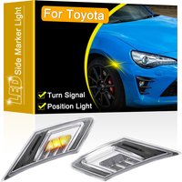 12V Klare Linse LED Seite Marker Lampe Montage Für Toyota GT86 FT86 2013-UP Blinker Blinker Mit position Licht