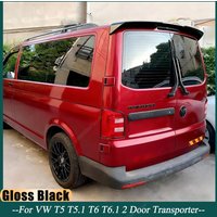 ABS Gloss Black Car Rear Trunk Roof Spoiler Wing For Volkswagen VW T5 T5.1 T6 T6.1 Double Door Transporter Bodykits Tuning