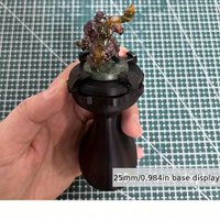 20-50mm Ergonomic Miniature Holder with Stabilizer Grip for Detailing Painting Aid and Coloring Tool