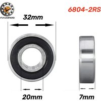 10Pcs 6804 2RS Bearing 20x32x7mm ABEC-7 Metric Thin Section 61804RS 6804 RS Ball Bearings 6804RS