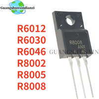 10Pcs NEW R6012ANX R6030MNX R6046FNZ R8002ANX R8005ANX R8008ANX TO-220F R6012 R6030 R6046 R8002 R8005 R8008