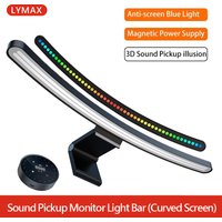 LYMAX D015 Curved Surface Monitor Lamp RGB Backlight Eye-Care Anti-blue Light Dimming Computer Screen Hanging Light for Game