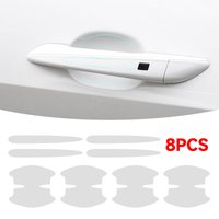8Pcs TPU Car Door Bowl Anti-scratch Sticker Clear Door Bowl Handle Protection Sticker Paint Surface Film Car Accessories Decals image 4