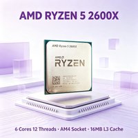 Processeur AMD Ryzen 5 2600X 3.6GHz 6 cœurs 12 threads Socket AM4 pour montage de PC de bureau DIY