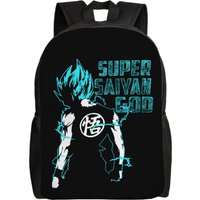 Goku Super Saiyan Blue-16 Classical Backpack High School Work Kakarot Dragon Ball Daypack for Men Women College Shoulder Bag