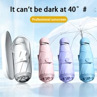 Ultralight And Compact Portable Capsule Umbrella UV Protection Mini Umbrella Five-fold Umbrella Waterproof Compact With 8 Rib
