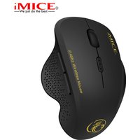G6 ABS Wireless Mouse Ergonomic Computer IMICE Mouse 2.4Ghz Gamer PC Optical Mouse With USB Receiver 1600 DPI For Laptop PC