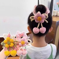 Cute Flower Elastic Hair Bands for Kids 1 PCS Princess Accessory Baby Headwear Children Hair Ties for Girls