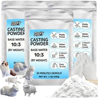 Casting Powder for Mold Making, Fast Curing Water Activated Plaster Powder, Smooth Finish DIY Craft Material