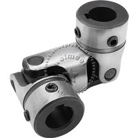 Precision Double Cross Keyway Universal Joint 8-20mm Hole Motor Output Shaft Flexible Coupler Connector Bushing Alloy Steel