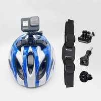 Adjustable Bike Helmet Mount Strap Bracket Adapter Base for GoPro Insta360 X5 X4 X3 GO Ultra DJI Osmo Nano Action 2 3 4 5Pro 6