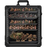 Aluminum alloy transportation box, suitable for warhammer/soldier/board game storage box, miniature model storage box