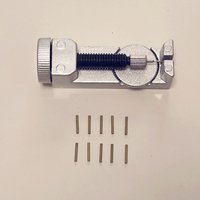 Disassemble Top Lid Case Link Pins Tool Base Punch And Golden Copper Hinge Pins Kit For Zippo Gas Lighter Repair Accessory