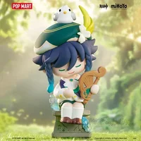 POP MART Genshin Impact Dress-Up Dreams Chibi Series Ornaments Figurines Home Decor Desktop Model Dolls Gilrs Gift
