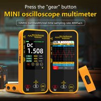 BSIDE OS1 Oscilloscope Multimeter 10MHz Bandwidth 2in1 Meter Auto Waveform Measurement 6000 Counts USB-C 1200mAh professional