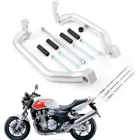Aluminum Silver Motorcycle Highway Engine Guard Crash Bar Protector for Honda CB 1300 CB1300 2003-2005 2006 2007 2008 2009 2010