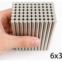 6x3mm 200/50pcs Strong Round Magnet N35 NdFeB Magnet Disc Powerful Neodymium Permanent Magnetic imanes for Fridge Home Organizer