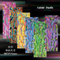 Laser Cyberpunk Mechanical Wind Fault Stickers Handbook Star Card Photo Notebook Diary Scrapbook DIY Decorative Cartoon Stickers