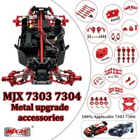 1/7 7303 7304 MJX Hyper GO RC Car Metal Upgrade Spare Parts Servo Arm Steering Rod Gearbox Metal Shock Absorber Parts Scy