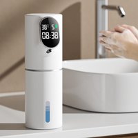 Household Rechargeable USB Infrared Automatic Soap Dispenser LED Wall Mounted Sensor Foam Liquid Soap Dispenser