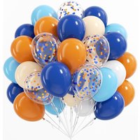 40pcs 12inch Blue Orange Nude Latex Balloons Set for Babyshower Dog Paw Cartoon Patrol Theme Birthday Party Decorations Supplies