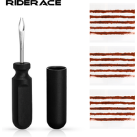 Bicycle Tubeless Tire Repair Tool Portable Urgent Glue Free Repair Cycling Flat Repair Kit With Rubber Strips Bike Repair Tool