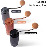 Manual Coffee Grinder CNC Professional Moka pot Drip Stainless Steel Diamond Adjustable Hand Burr Coffee Bean Grinding
