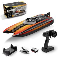 VOLANTEXRC RC Boat 2.4G 30MPH High Speed Racing Speedboat Professional Waterproof Electric Boat Toys Gifts for Boys