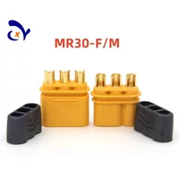 10Pcs Amass MR30 Male Female DC Motor Plug Three Hole Connector
